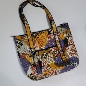Vera Bradley Vera Tote Bag: Painted Feathers